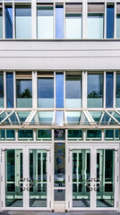 Fototapeta premium typical windows of an office building