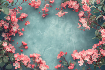 Obraz premium Amidst a rustic wooden background, delicate cherry blossoms unfurl their pale pink petals, creating a scene of ephemeral beauty and tranquility. 