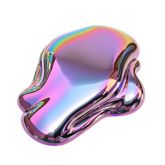 fluid shapes gradient iridescen