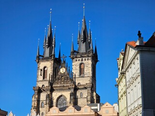 Fototapeta premium Prag, Teynkirche, Altstadt, Sehenswürdigkeiten