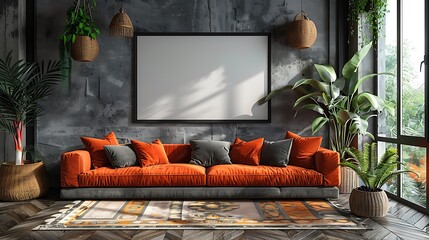 living room Interior decoration frame 