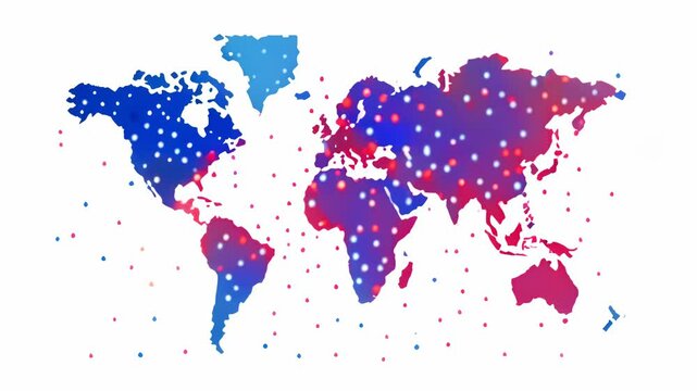 Digital Cartography: Dotted Vector World Map