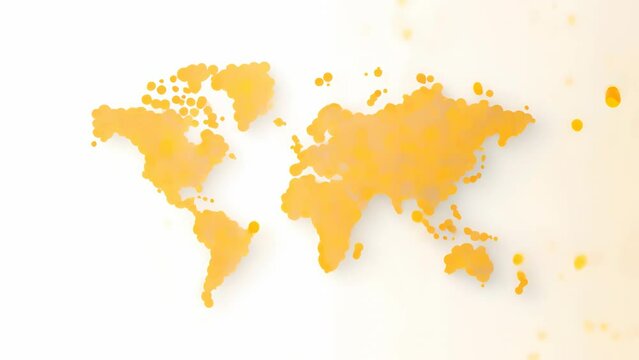 Earth's Geography: Dotted Style World Map Vector