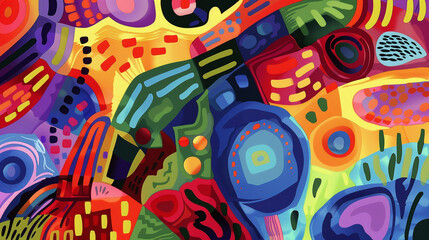 Fototapeta premium Fauvism abstract wallpaper. Modern Abstract wallpapers and backgrounds. Cubism abstract wallpaper