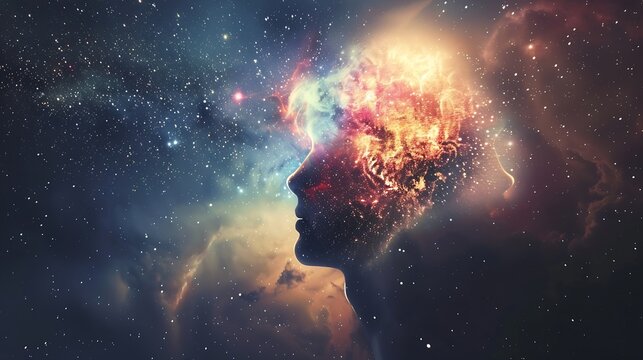 Subconscious mind as brain and mind work together law of attraction Hypnosis therapy NLP Self talk : Generative AI