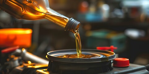 Simple Steps for Changing Car Oil and Basic Maintenance. Concept Steps to Change Car Oil, Basic Maintenance, Car Care Tips, DIY Oil Change, Vehicle Maintenance Basics