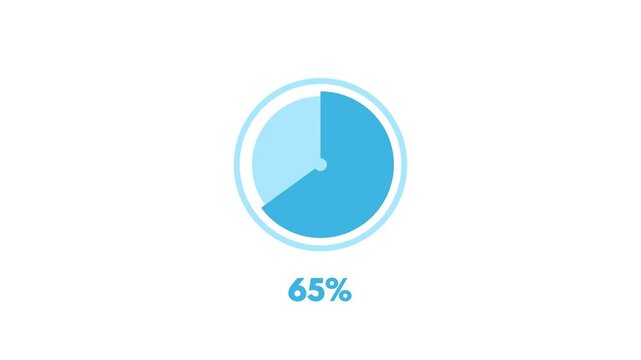 65% Pie Chart Modern Animation