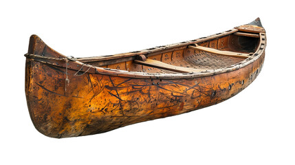 photo of a traditional gondola, isolated on a white background