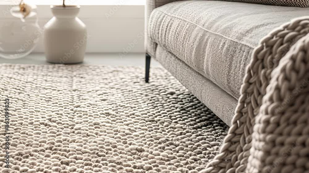 Poster the varying thickness of the braids gives the rug a subtle undulating texture adding depth and dimen