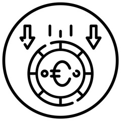 DECREASE,loss,currency,money,euro.svg