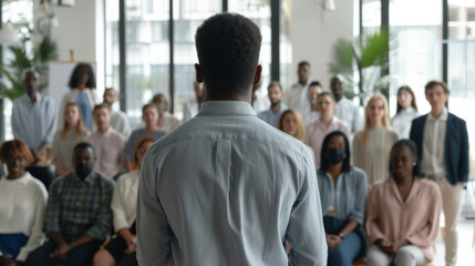 Fototapeta premium employees attending business meeting