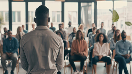 Fototapeta premium employees attending business meeting