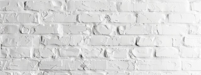 Textured white brick wall as background