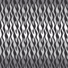 Monochrome Degrade Flame Stripe Pattern