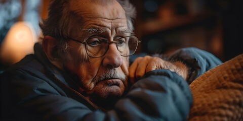 Coping with Loss Elderly Widower Struggling with Depression and Chronic Illness. Concept Grieving process, Support networks, Mental health care, Physical health management, Coping strategies