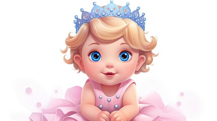 Obraz premium girl in a pink dress