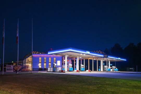Deutschland , 24.06.2024 , Freienhufen , Die Autobahntankstelle von ARAL am Freienhufener Eck
