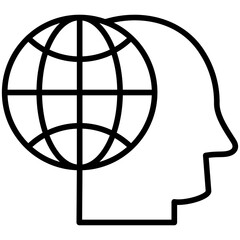 Obraz premium Global Awareness Icon