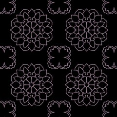 black and white seamless pattern