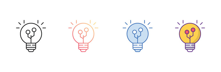 Innovation icon design with white background stock illustration