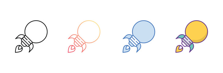 Rocket icon design with white background stock illustration