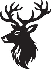 silhouette of a deer