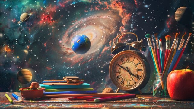 Cosmic Learning: Creative Tools with a Galactic Background, Generative AI