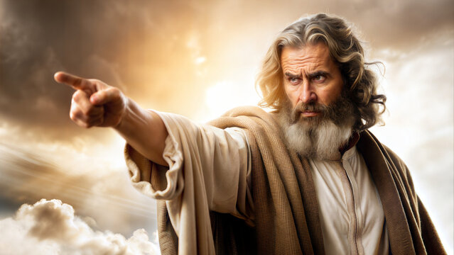 Prophet Elijah the man who went to heaven without experiencing death background illustration