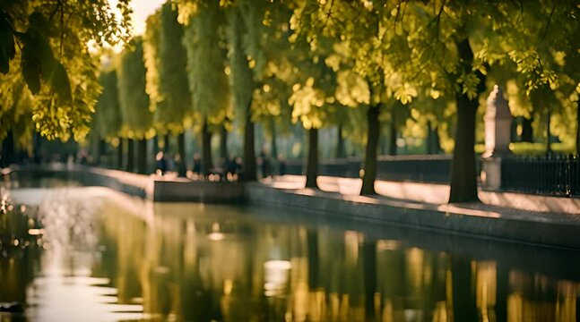 Serene Ambiance of Luxembourg Garden in Paris