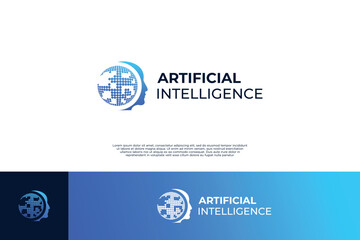 artificial intelligence logo design with global data