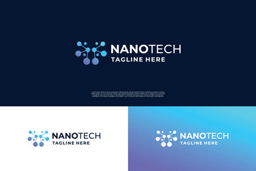 Creative Nanotechnology logo design innovation