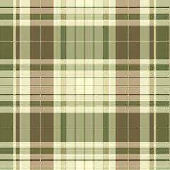 Seamless pattern ornament tartan, check in pleasant green and brown colors