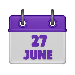 27 June Calendar