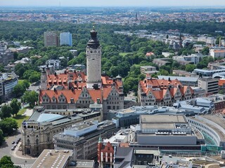 Leipzig Panorama von oben