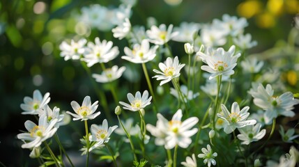 A picture showcasing white flowers found in my garden