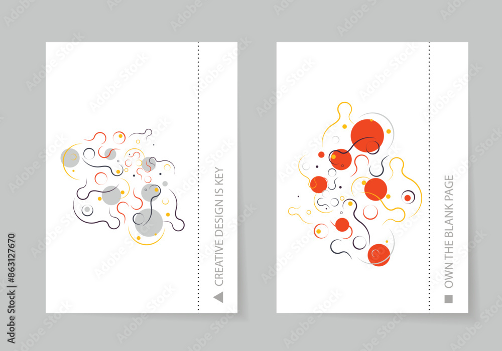 Poster Colorful template banner with gradient color. Design with liquid shape
