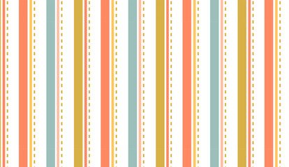 Seamless pattern of stripes of lines of bright colors in cartoon style.