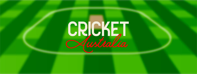 Cricket Green Field Background Concept for Australia abstract illustration image