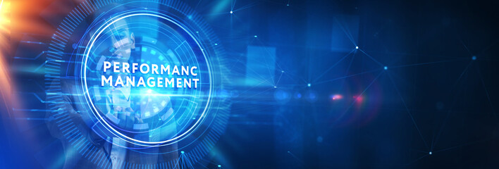 Performance Management efficiency improvement.  Business Technology concept.