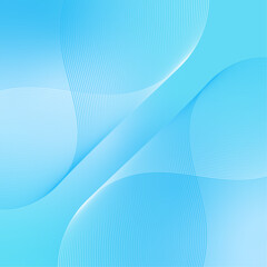 Abstract background with lines and grid. Vector banner with waves. Background for poster, card, brochure, booklet, flyer. Geometric element for design. Blue gradient