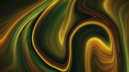 4K Gold design elements on a background of green and grey design, abstract marble alcohol ink background with flowing texture, luxury.
