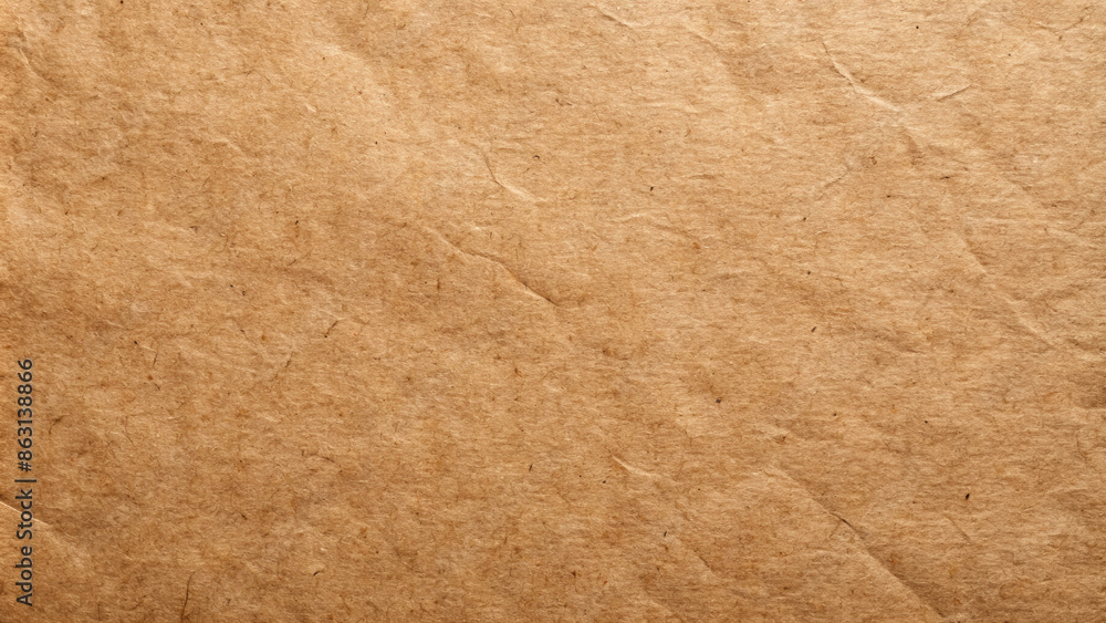 Aufkleber a close-up image of brown paper with a textured surface and visible wrinkles