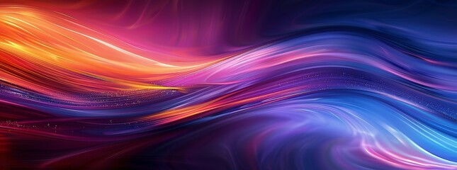 Obraz premium Abstract Swirling Colors Of Orange, Purple, and Blue