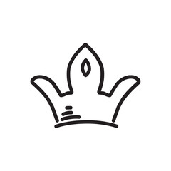 Crown Hand Drawn Icon