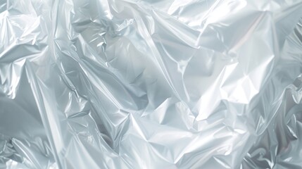 Texture of white plastic film wrap