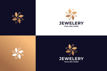 Luxury jewelery ornament logo design