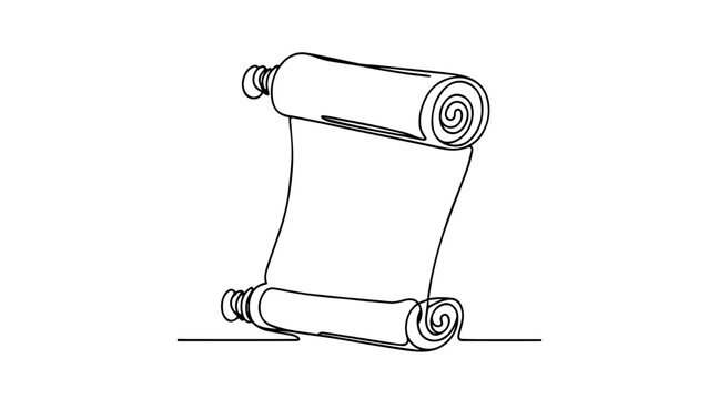recommend clip art: single illustration of a paper scroll