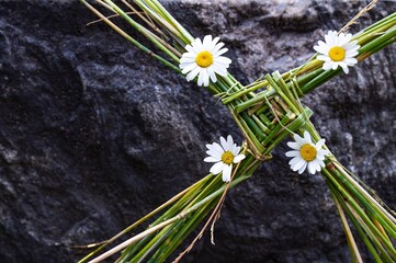 Saint Brigids Cross Irish pagan symbol of house blessing protection from evil and fire....