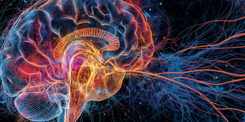 "Neural Connections: The Intricacies of the Human Brain | Brain Network: Visualizing Neural Pathways"
