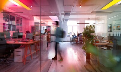 Vibrant Workplace Dynamics: Capturing the Energy of Modern Office Life